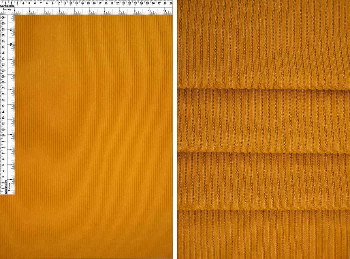 1 Yard 4x2 Yummy Rib Knit Fabric 170 GSM, 58/60'' Wide Polyester Spandex Blend