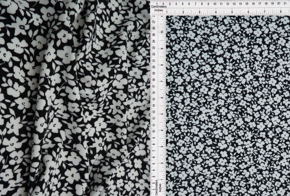 DTY Brushed Floral Print Knit