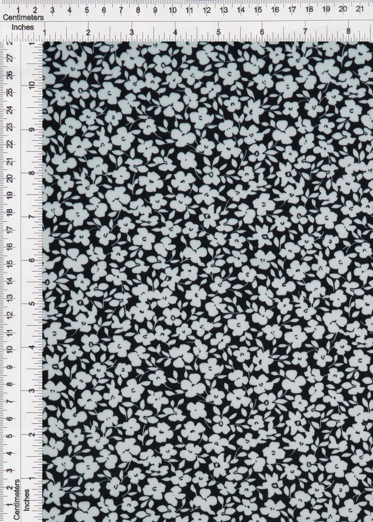 1 Yard Ditsy Floral DTY Brushed Knit Fabric Soft Stretch Polyester Spandex 58/60 Inches Wide