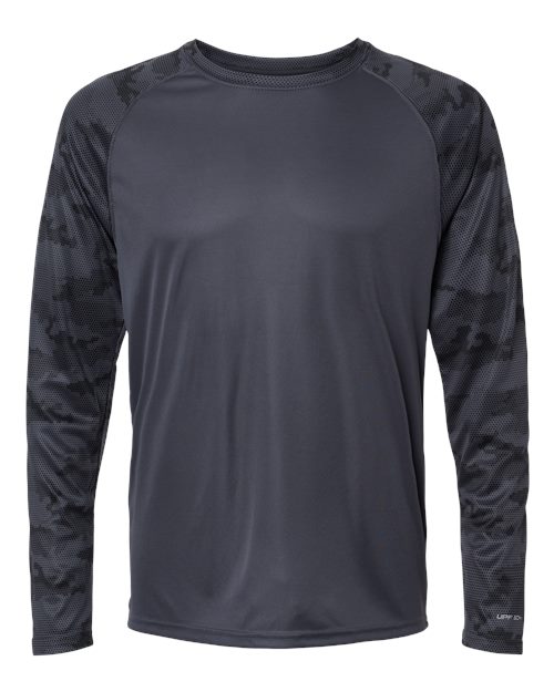 Paragon Unisex Cayman Performance Camo Colorblocked Long Sleeve T-Shirt