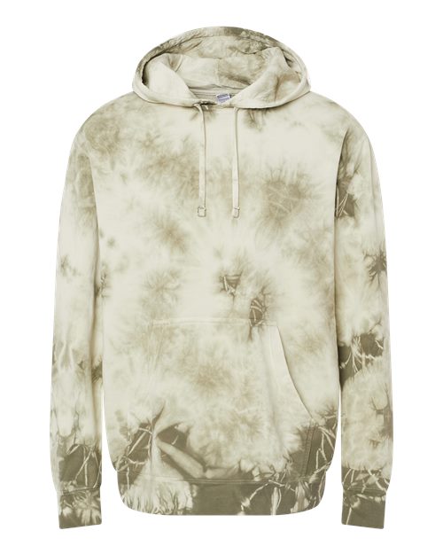 Independent Trading Co. Unisex Midweight Tie-Dyed Hooded Sweatshirt