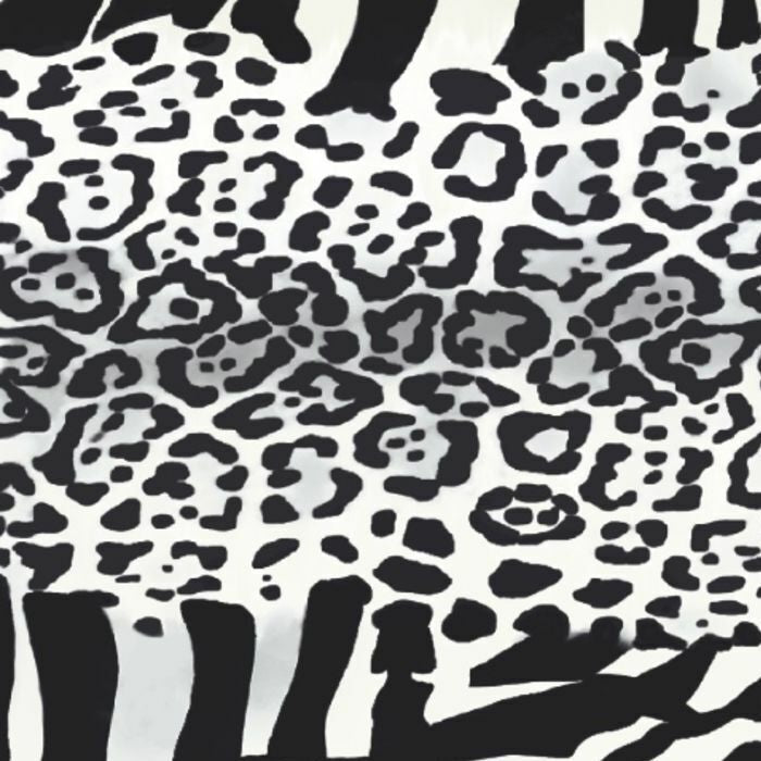 Printed Spandex Zebra Mix Safari