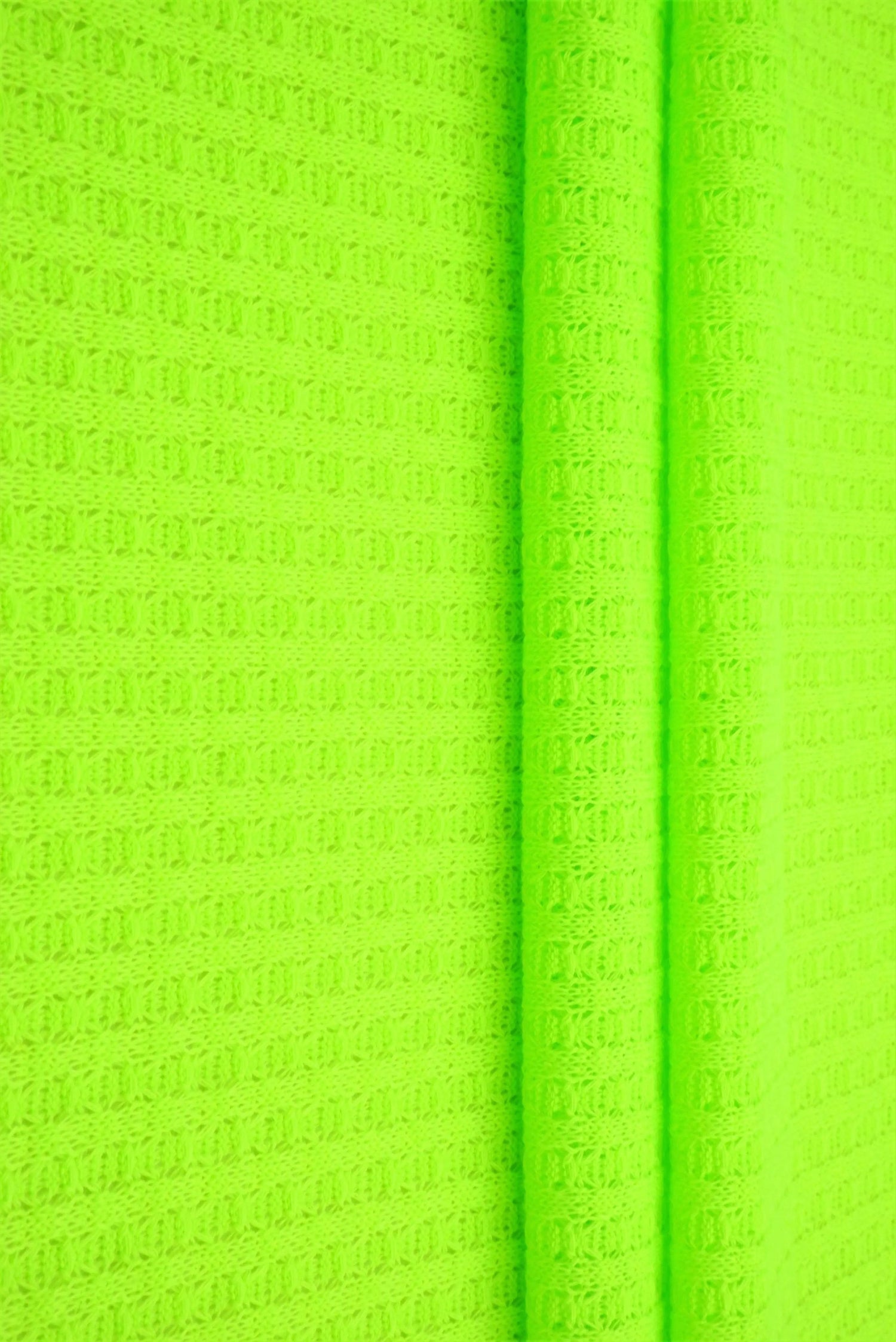 1 Yard Waffle Solid Knit Fabric, 58/60'' Wide Polyester Rayon Spandex Blend