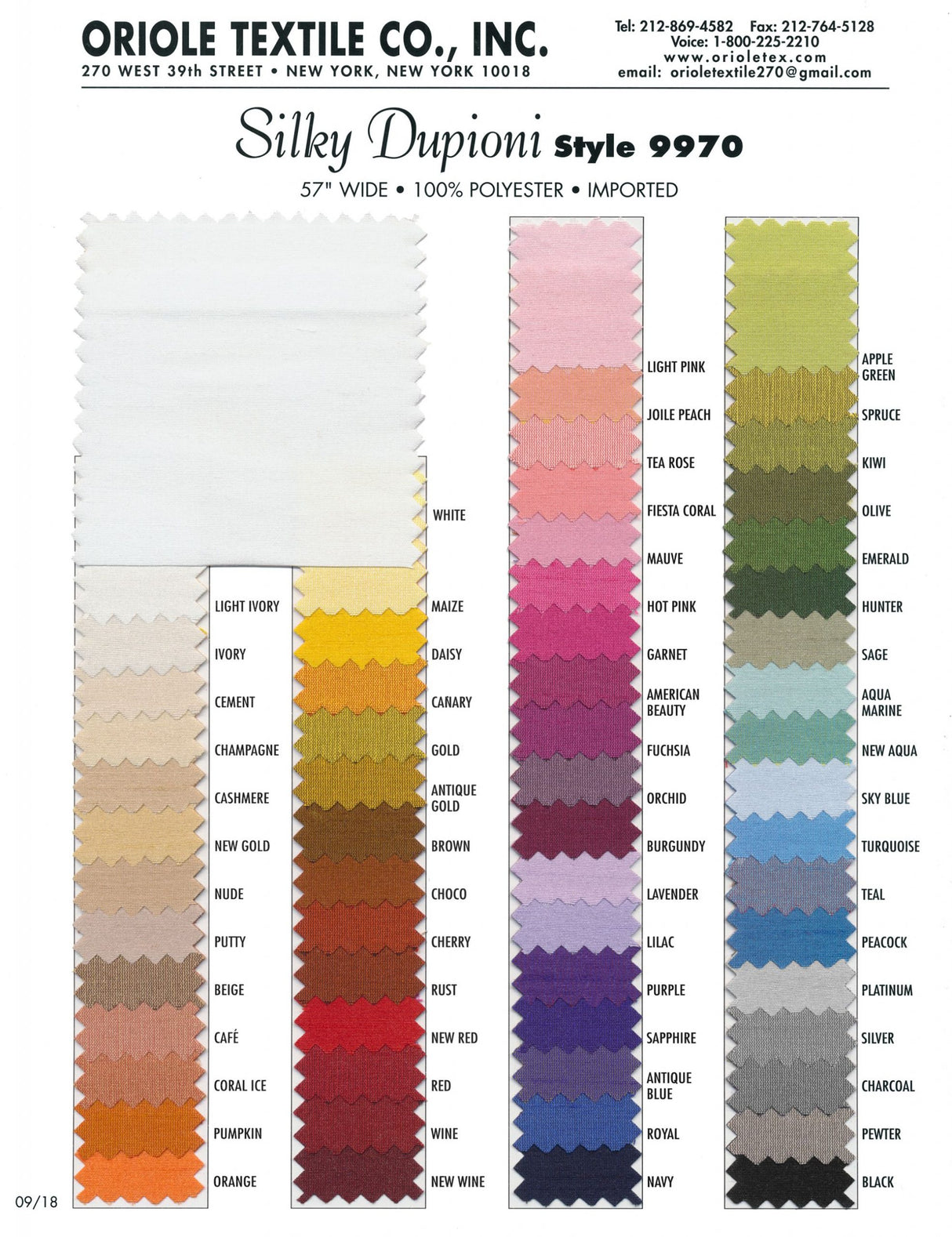 Silky Dupioni Polyester Fabric - Textured Shantung Satin, 57" Wide (1 Yard)