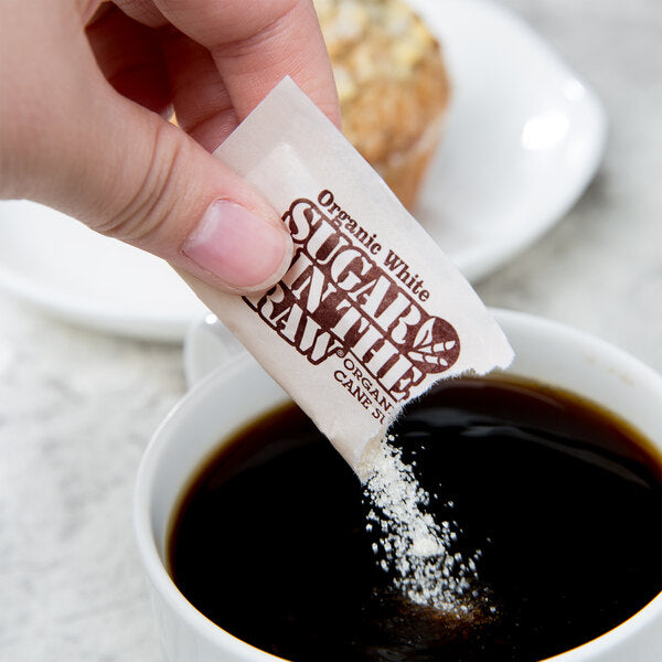 Sugar in the Raw - Organic White Sugar Packets - 3.5 grams, 1000/Case