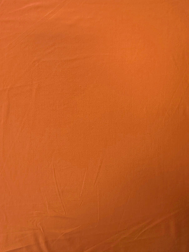 1 Yard Papaya Orange Solid Activewear Jersey Knit Fabric Stretch Matte Finish 58 Inches Wide