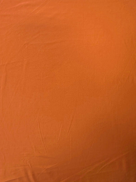 1 Yard Papaya Orange Solid Activewear Jersey Knit Fabric Stretch Matte Finish 58 Inches Wide
