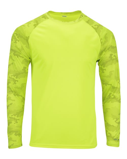 Paragon®Cayman Performance Camo Colorblocked Long Sleeve T Shirt