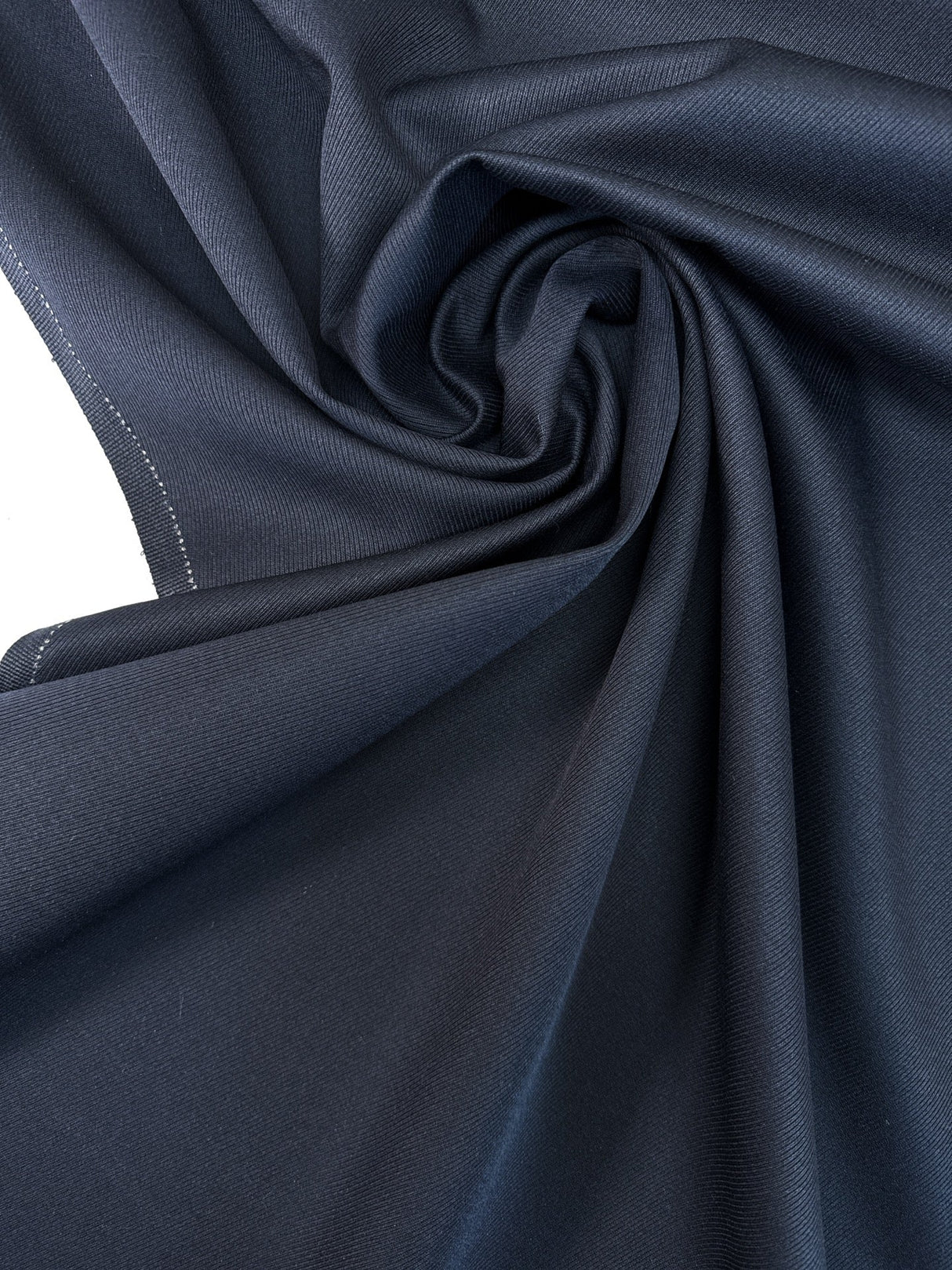 Blue Wool Blend Twill