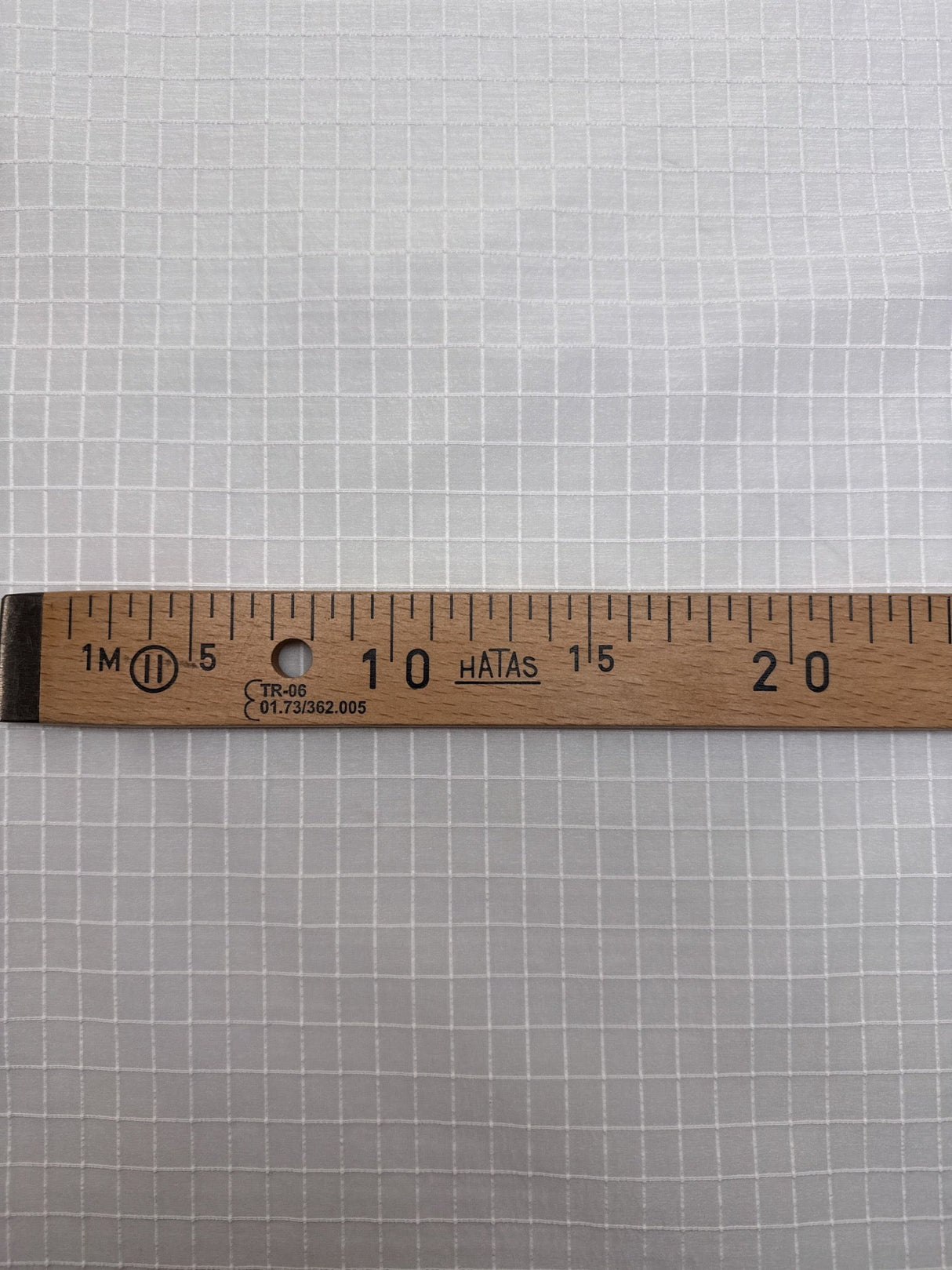 Polyamide Ripstop Checked White