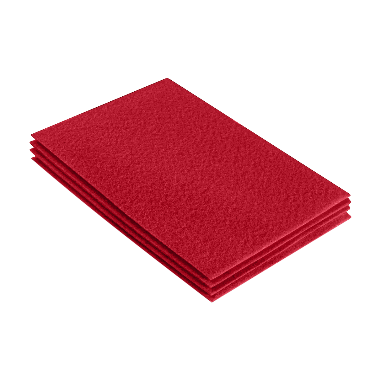 Acrylic Felt 9x12 Sheet Packs Red