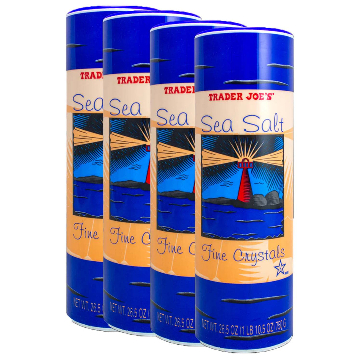 Trader Joe's Sea Salt Fine Crystals, Finishing Salt, Cooking Salt - 26.5 Oz