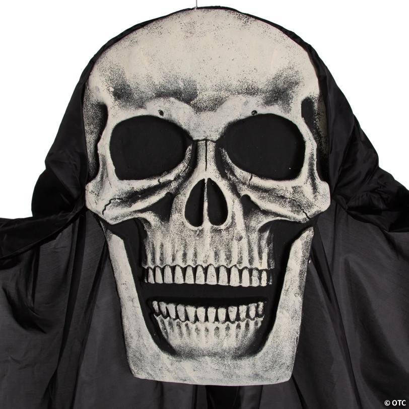 9 Ft. 9" Hanging Skeleton Reaper Curtain Halloween Decoration