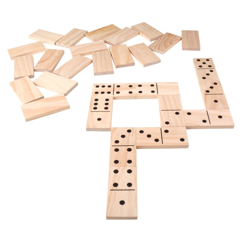 Jumbo Wooden Dominoes Set (1 Set)