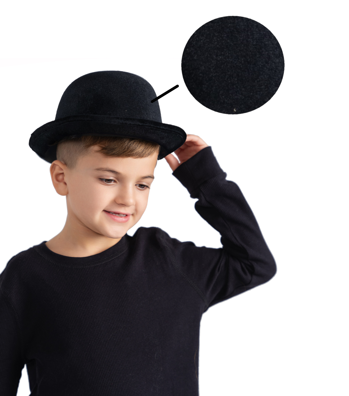 Velvet Derby Hat Costume Accessory - Kids