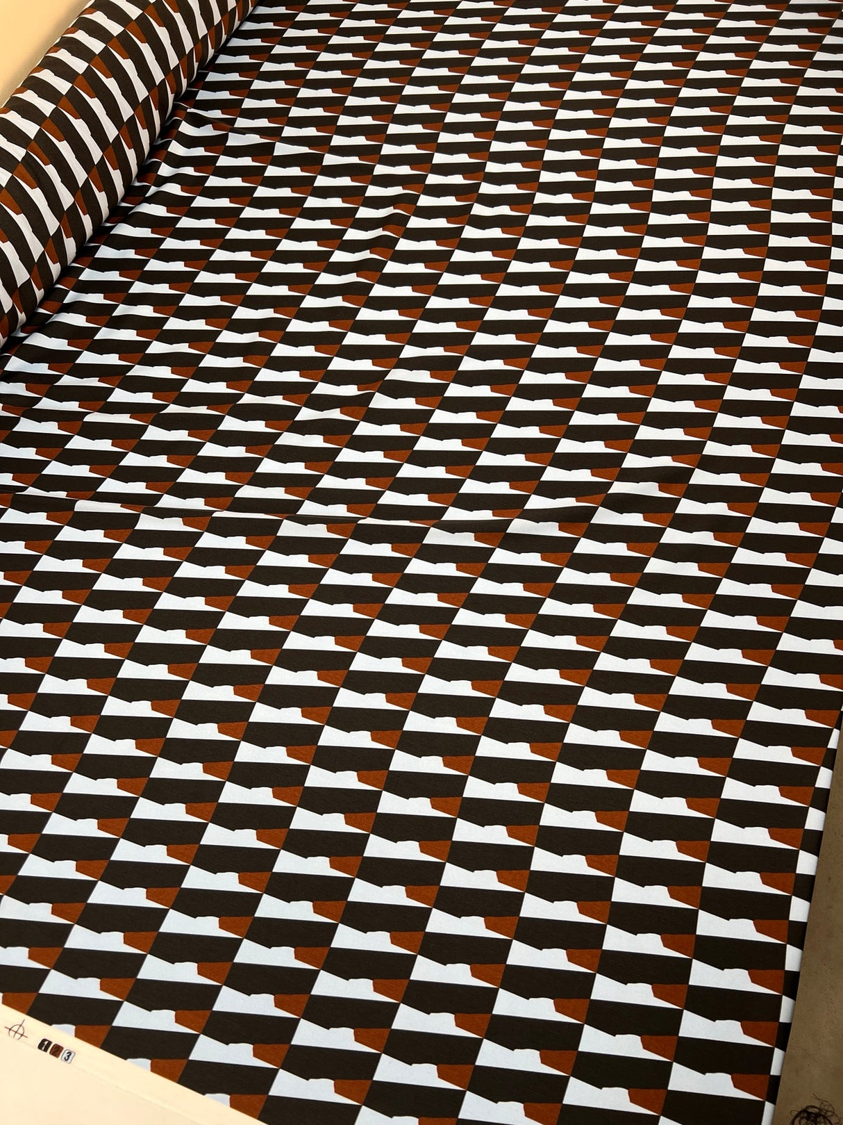 Polyester Sateen Printed Geometric