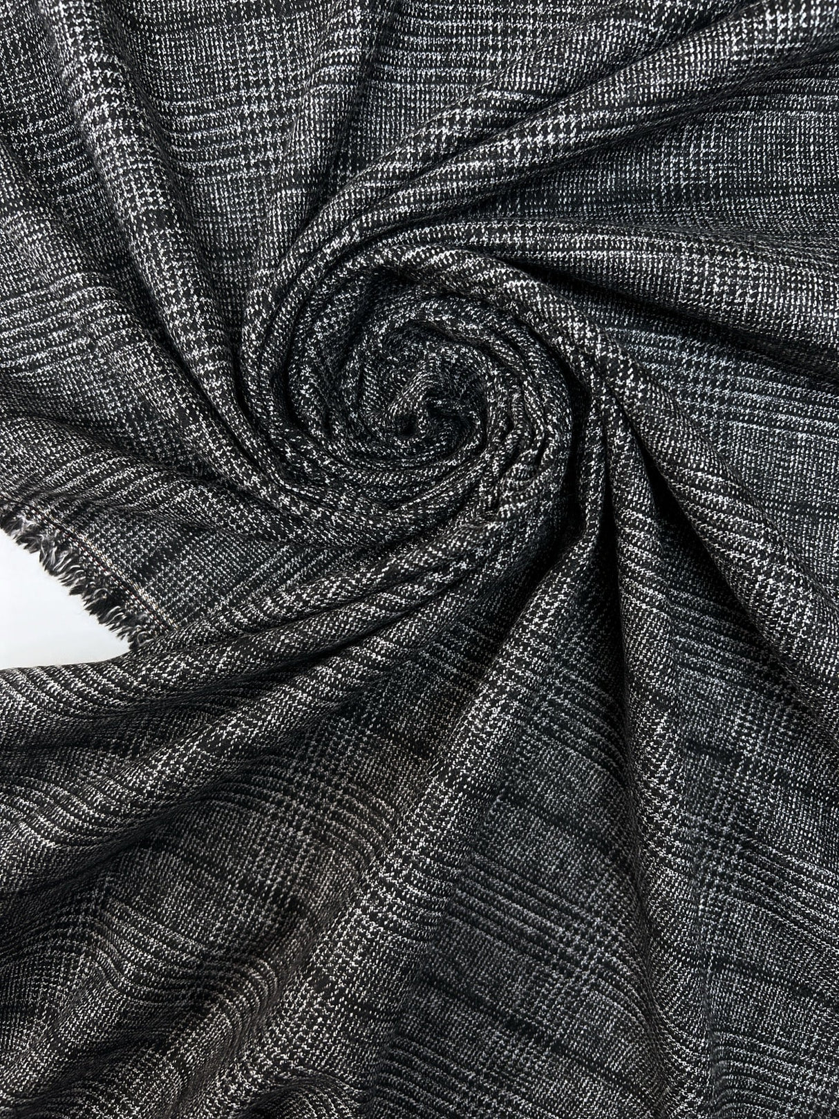 Polyamid Viscose Checked Suiting Fabric