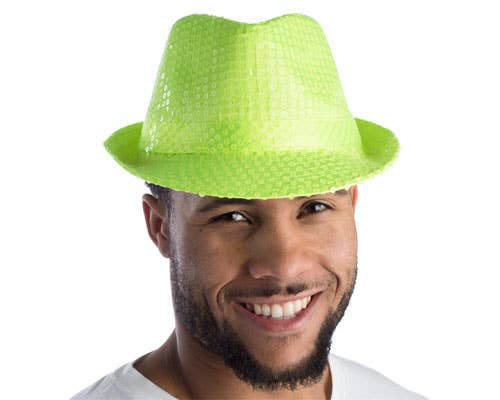 Green Sequined Fedora