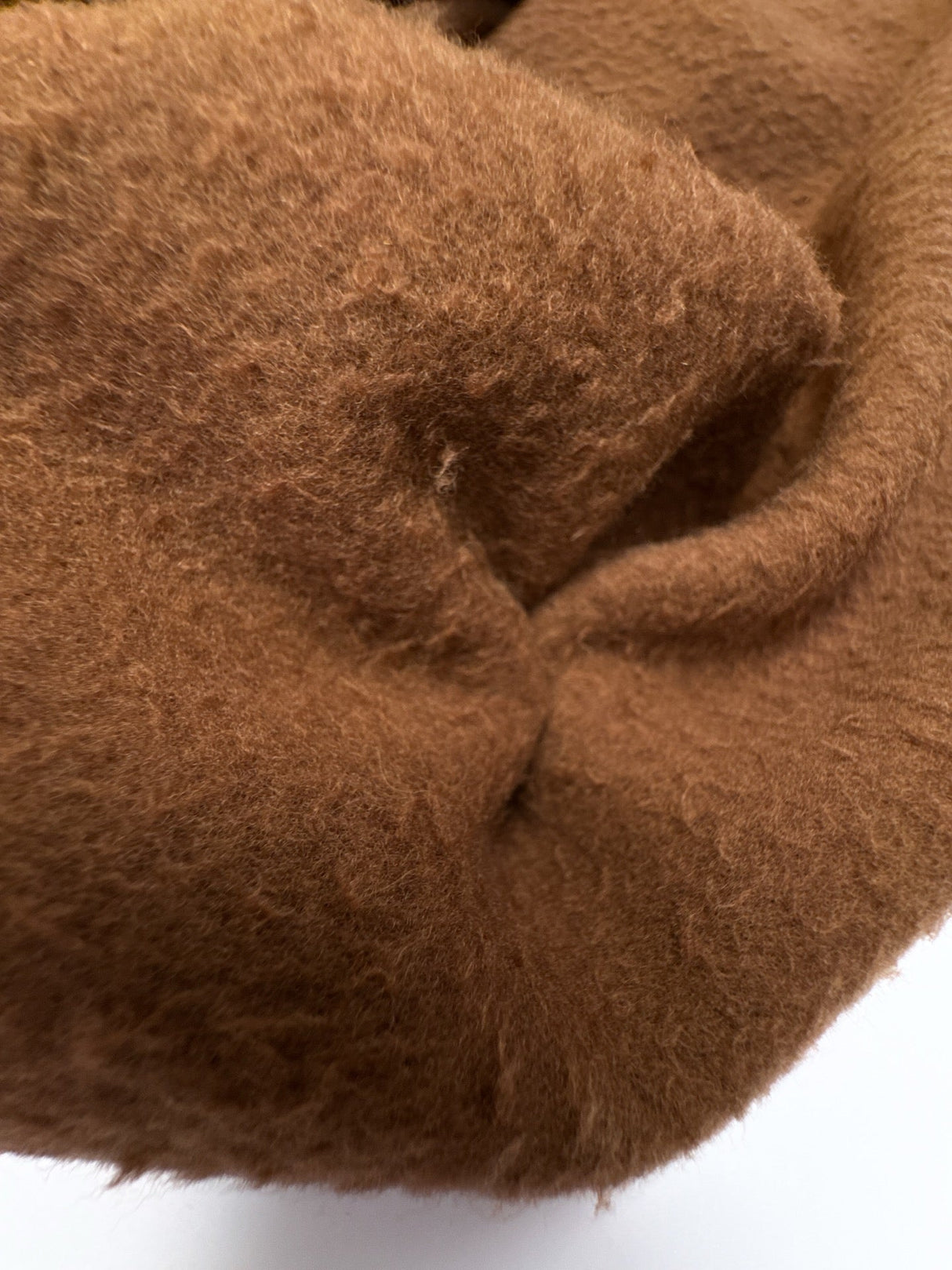 Brown Wool Polyamid Twill