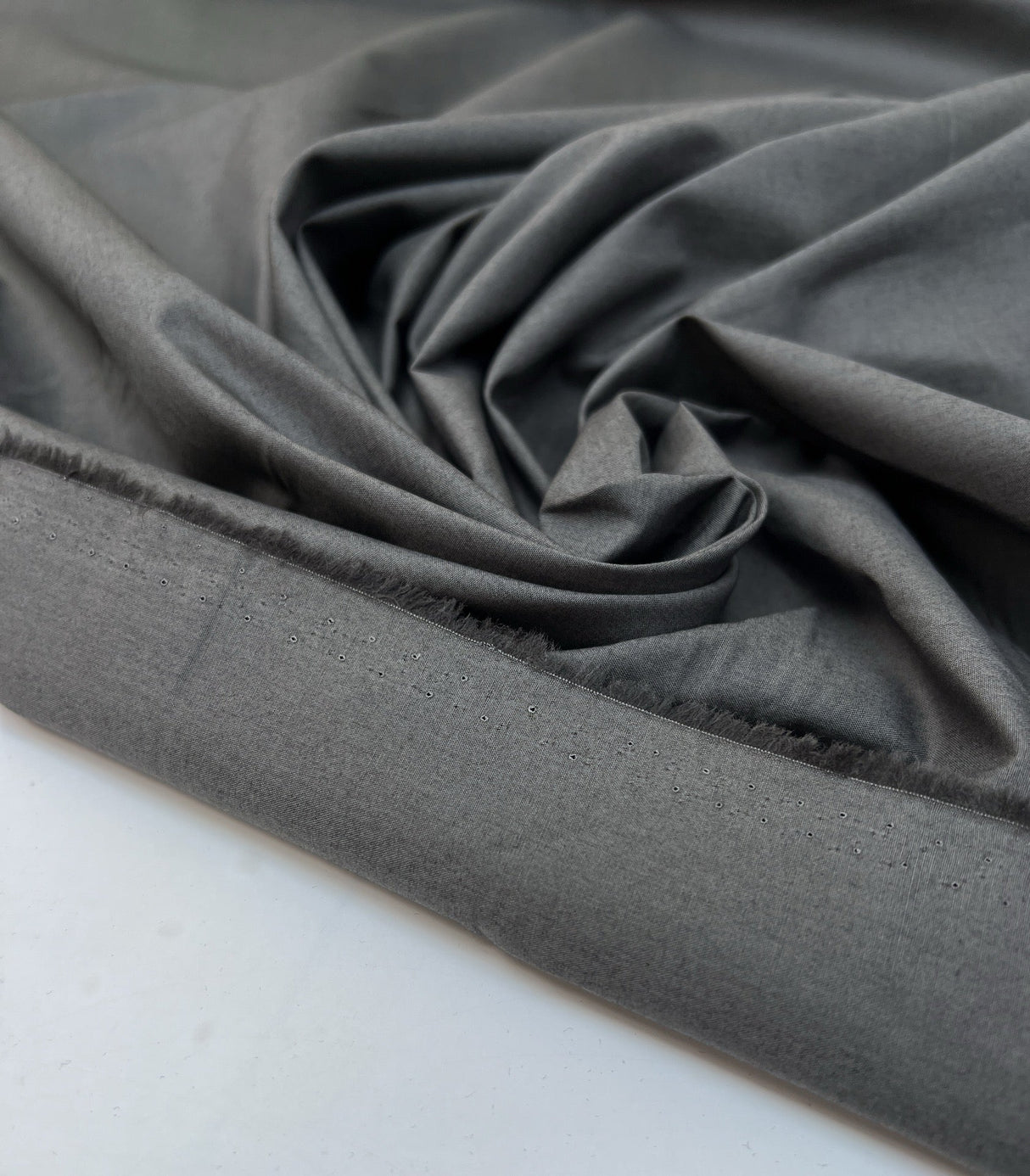 Cotton Poplin Gray Black