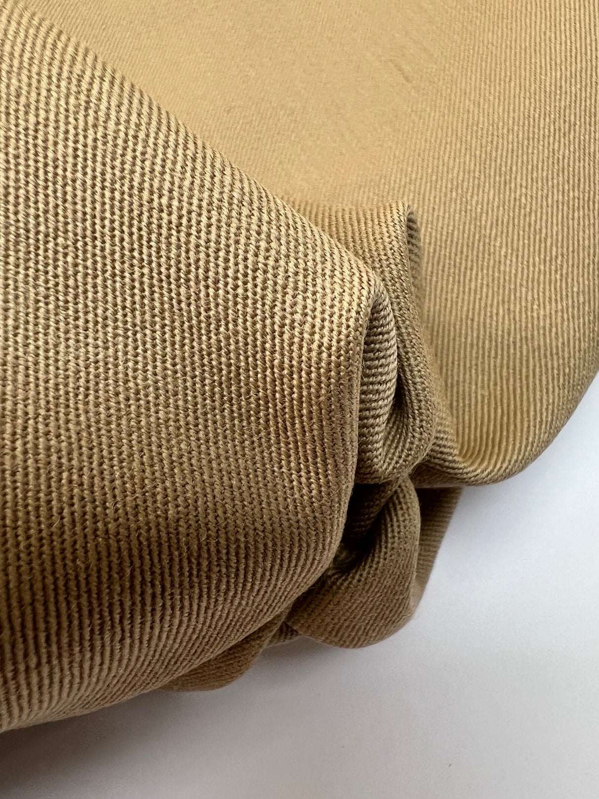 Beige Wool Twill Fabric