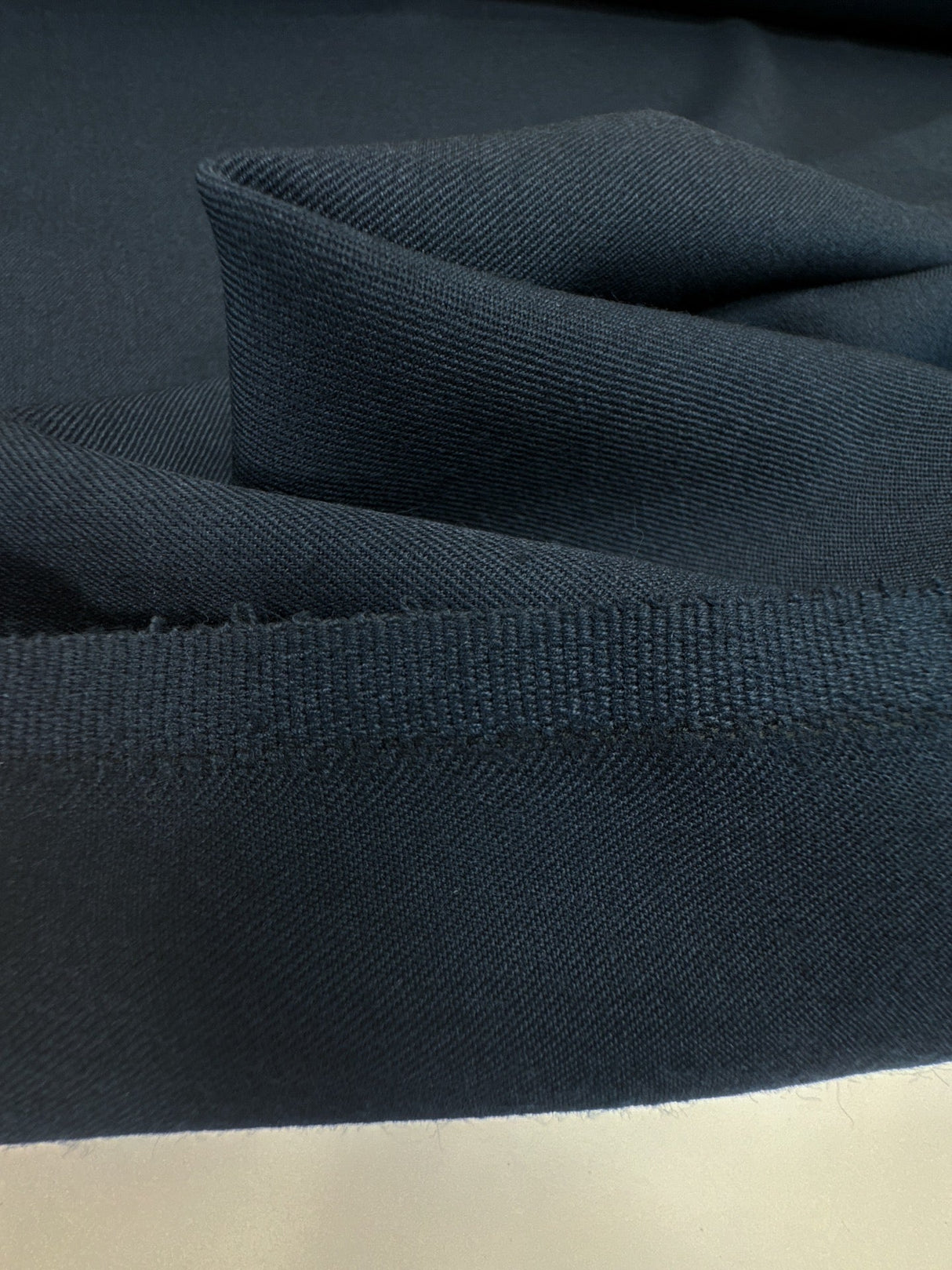 Wool Blend Twill Blue