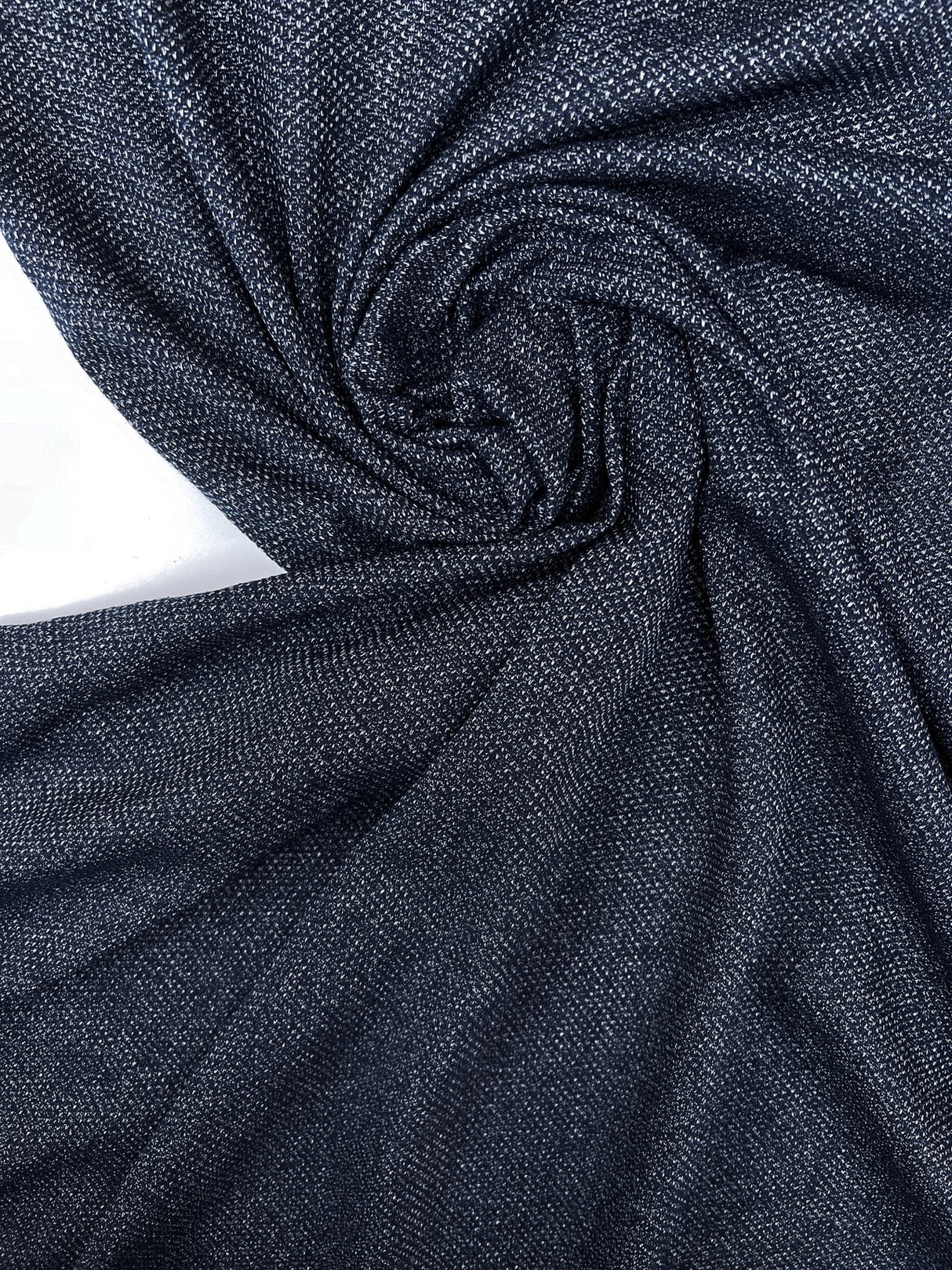 Viscose Knit Melange Blue Gray
