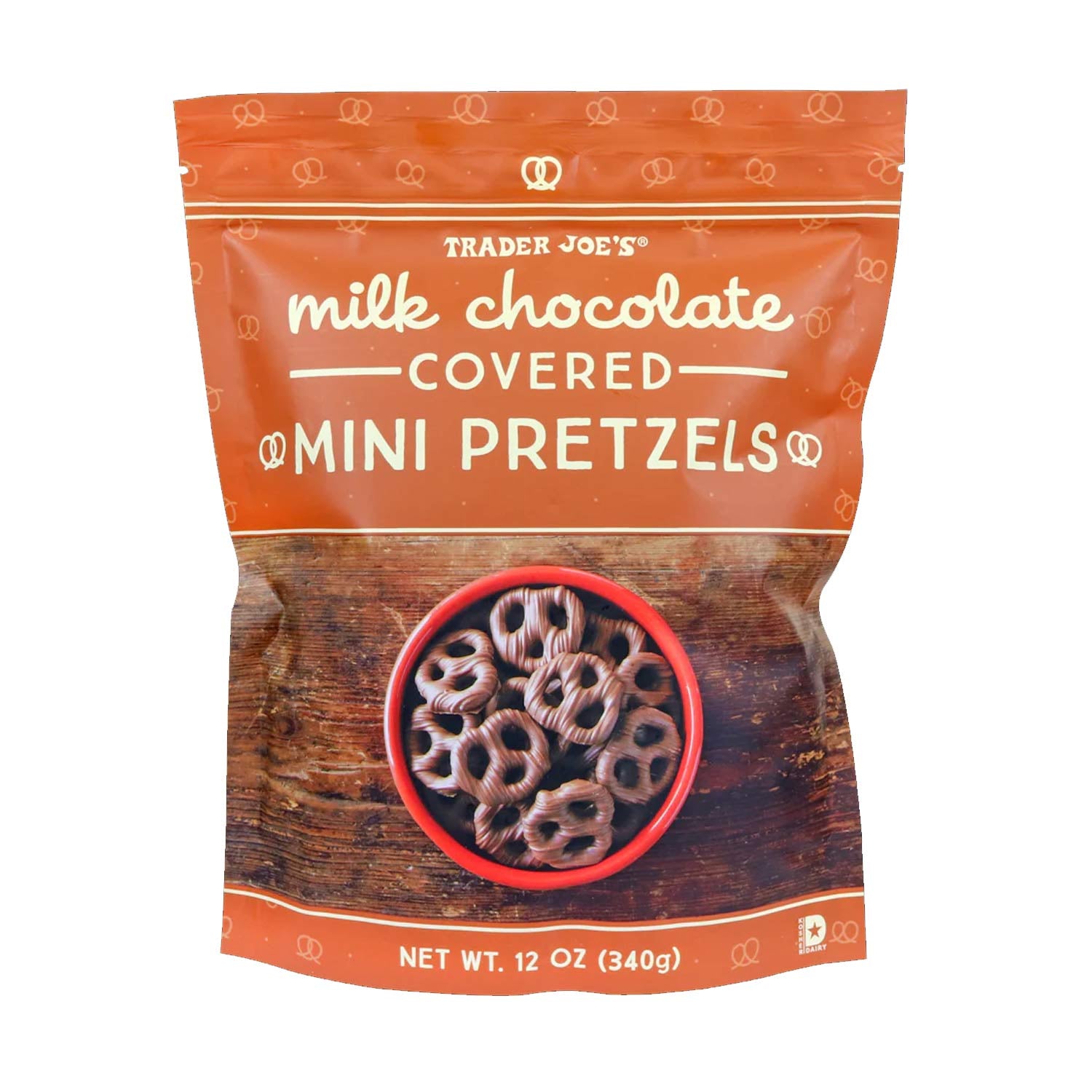 Milk Chocolate Covered Mini Pretzels 12 oz