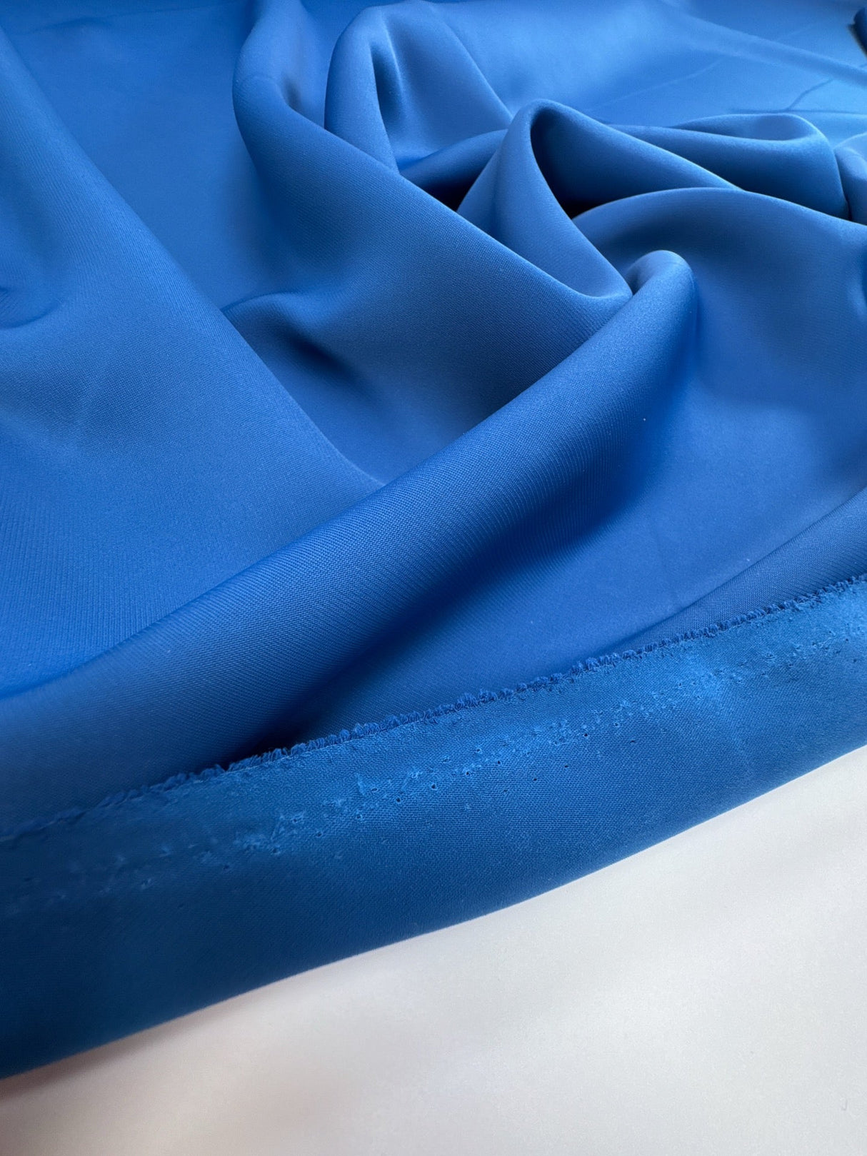 Blue Polyamide Elastane Twill