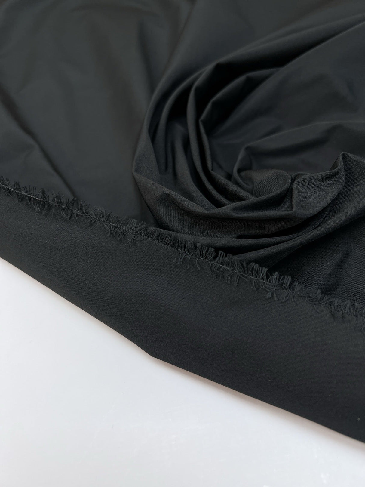 Black Rep Weave Polyester Fabric