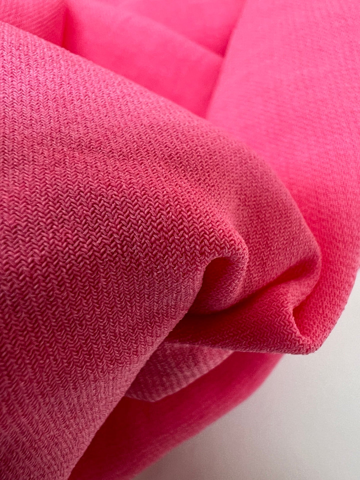 Pink Polyester Elastane Crepe