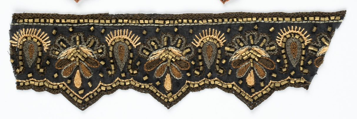 Beaded Trim Handcrafted Decorative 1"