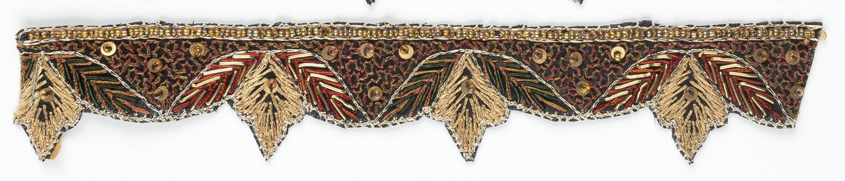 Beaded Trim Hand-Crafted Indian Patterned