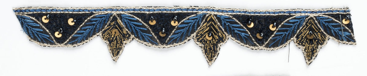 Beaded Trim Hand-Crafted Indian Patterned