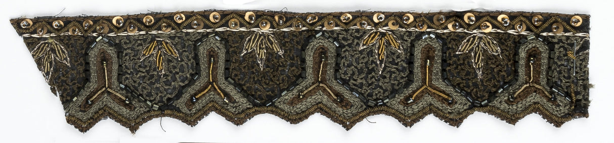Beaded Trim Y-Shaped Handcrafted 1 Yard