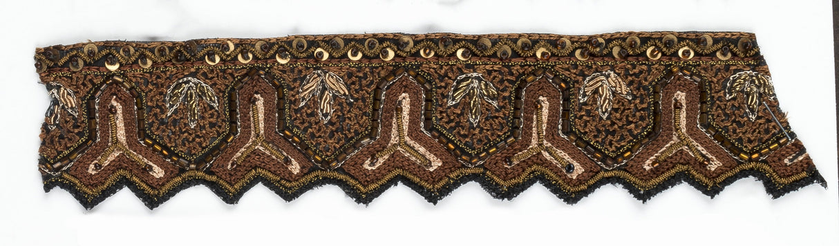 Beaded Trim Y-Shaped Handcrafted 1 Yard