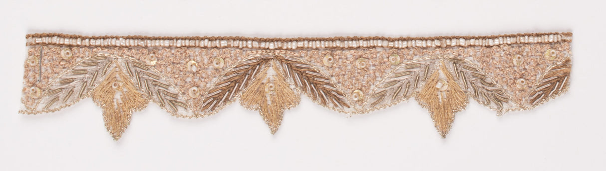 Beaded Trim Hand-Crafted Indian Patterned
