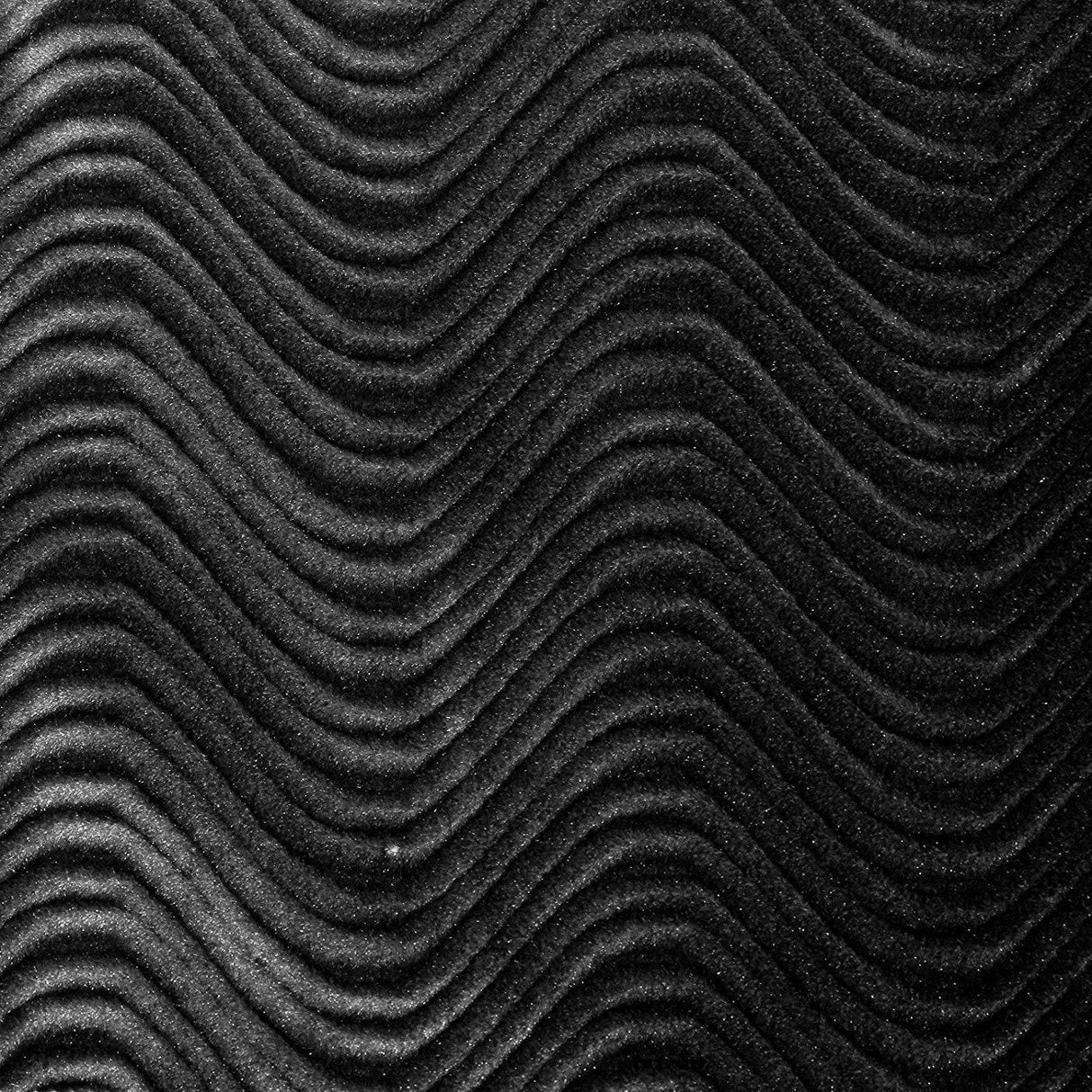 Black Wave Swirl Flocking Velvet Upholstery Fabric,