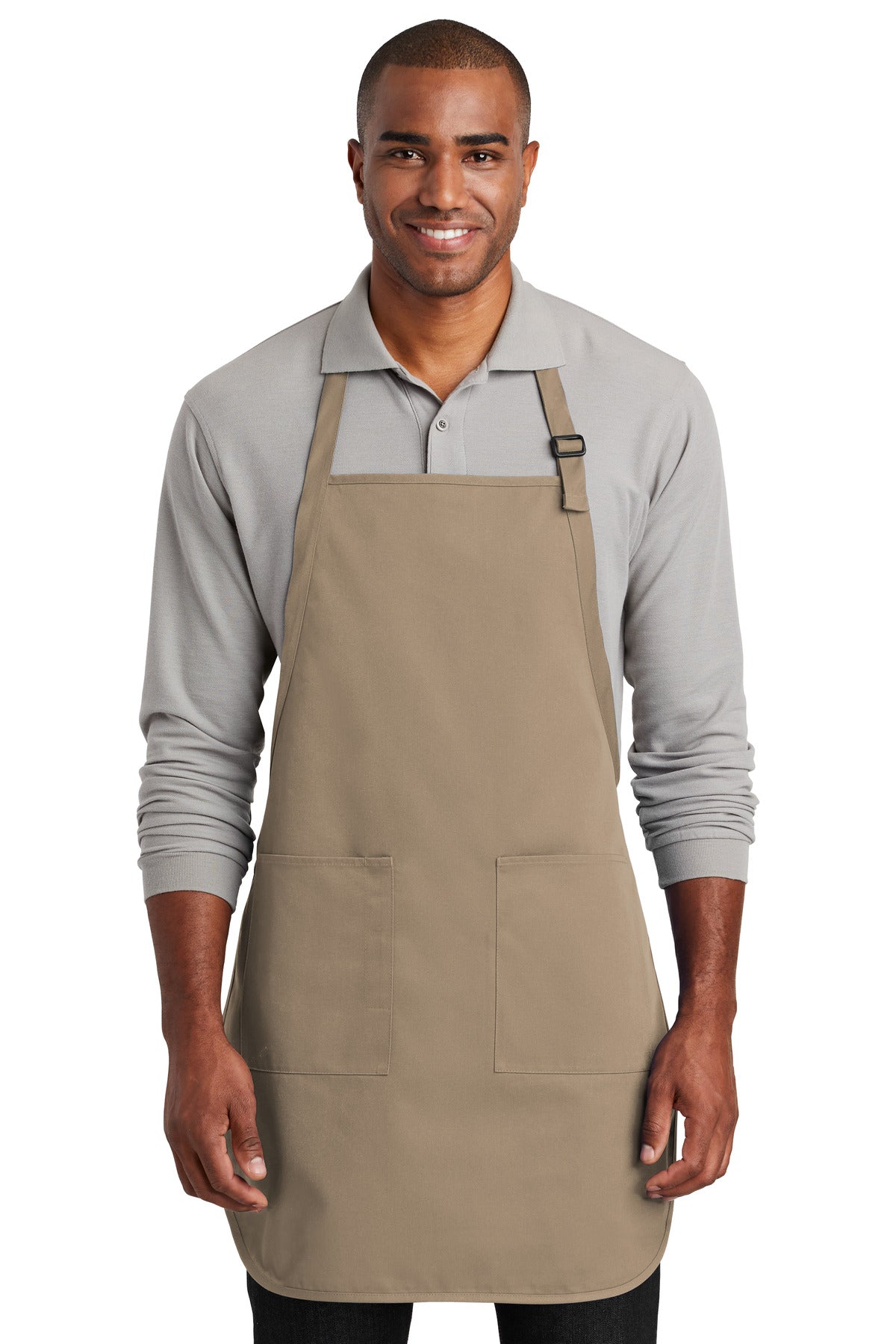 Port Authority ® Full-Length Two-Pocket Bib Apron