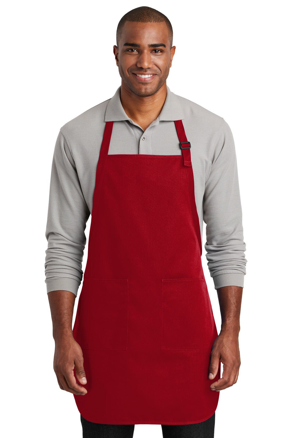 Port Authority ® Full-Length Two-Pocket Bib Apron