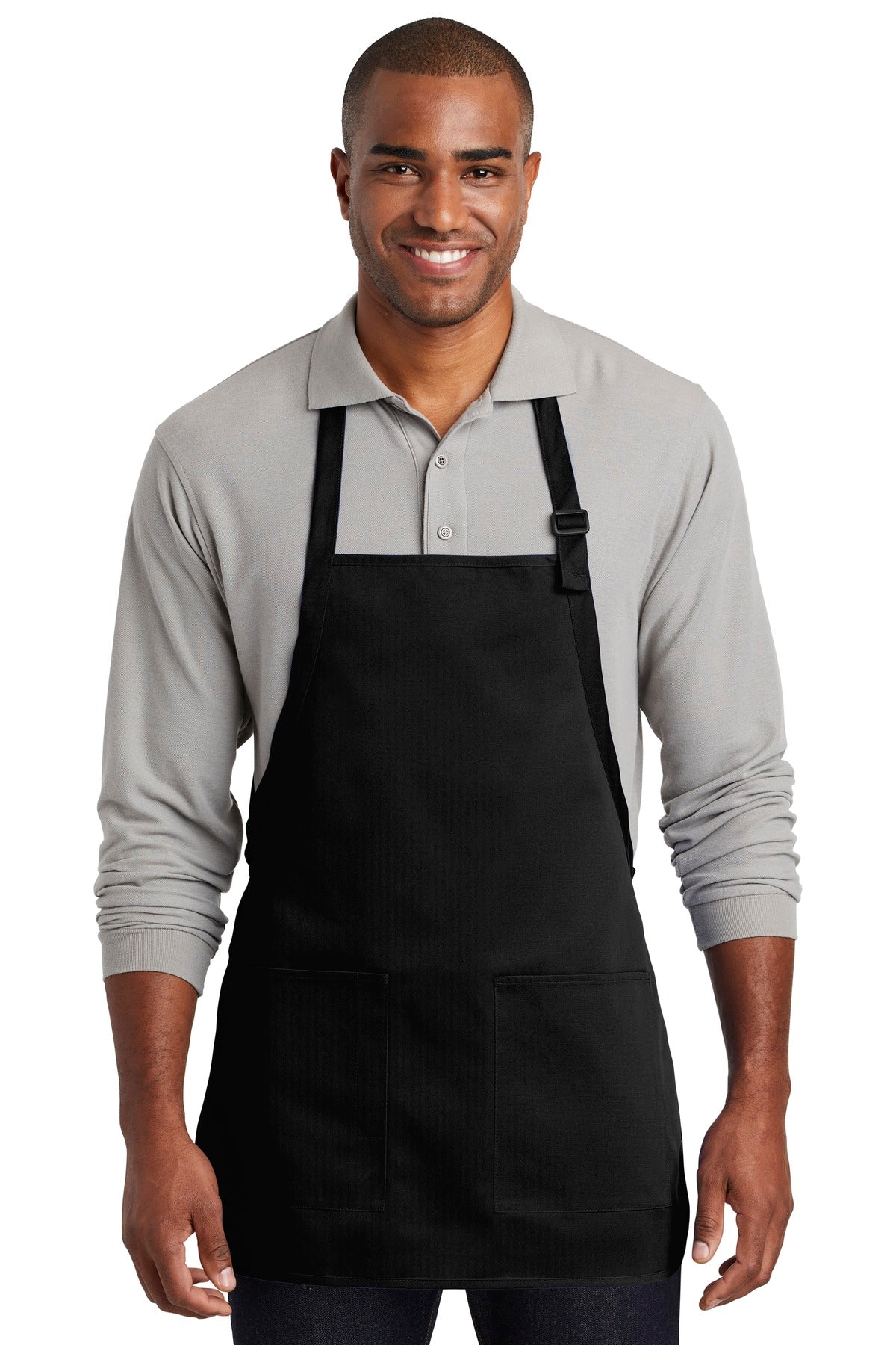 Port Authority ® Medium-Length Two-Pocket Bib Apron