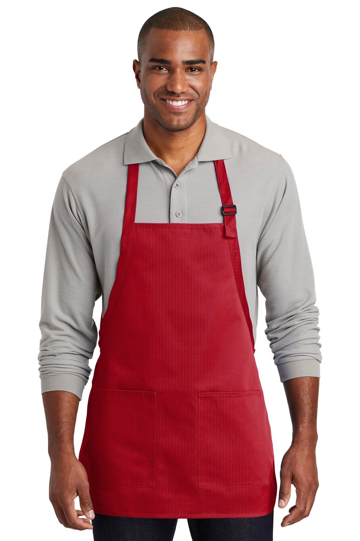 Port Authority ® Medium-Length Two-Pocket Bib Apron