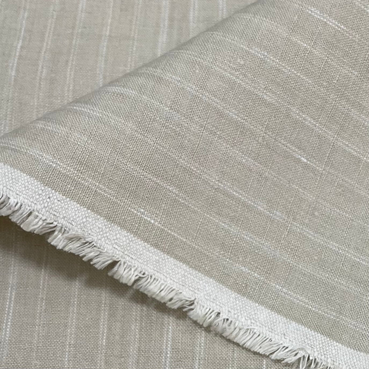 Pure Linen Yarn-Dyed Stripe Fabric
