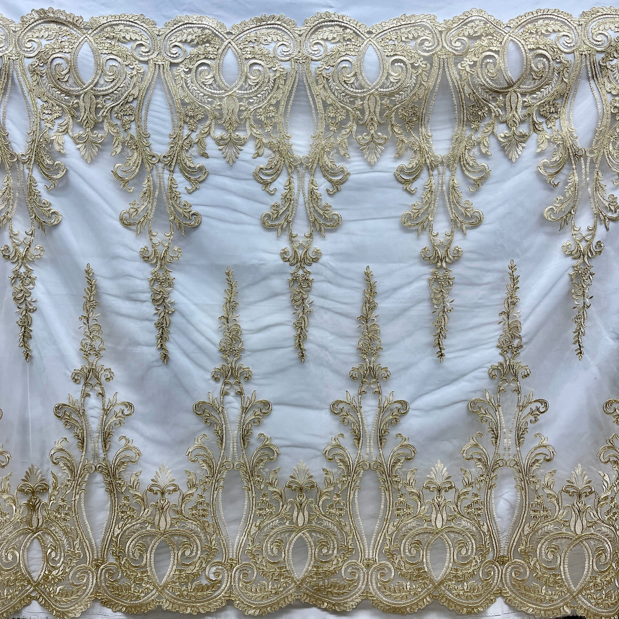 Embroidered Bridal Lace Fabric