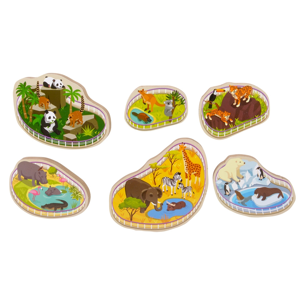 Chunky Zoo Puzzle 6-Piece Build A Zoo