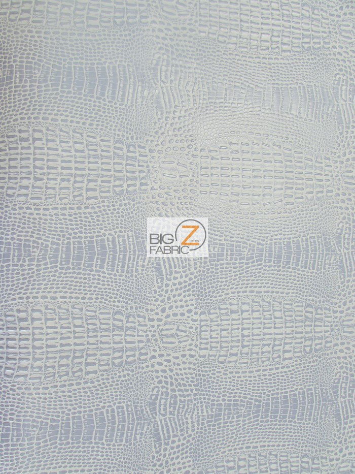 Crocodile Marine Vinyl Fabric by the Yard