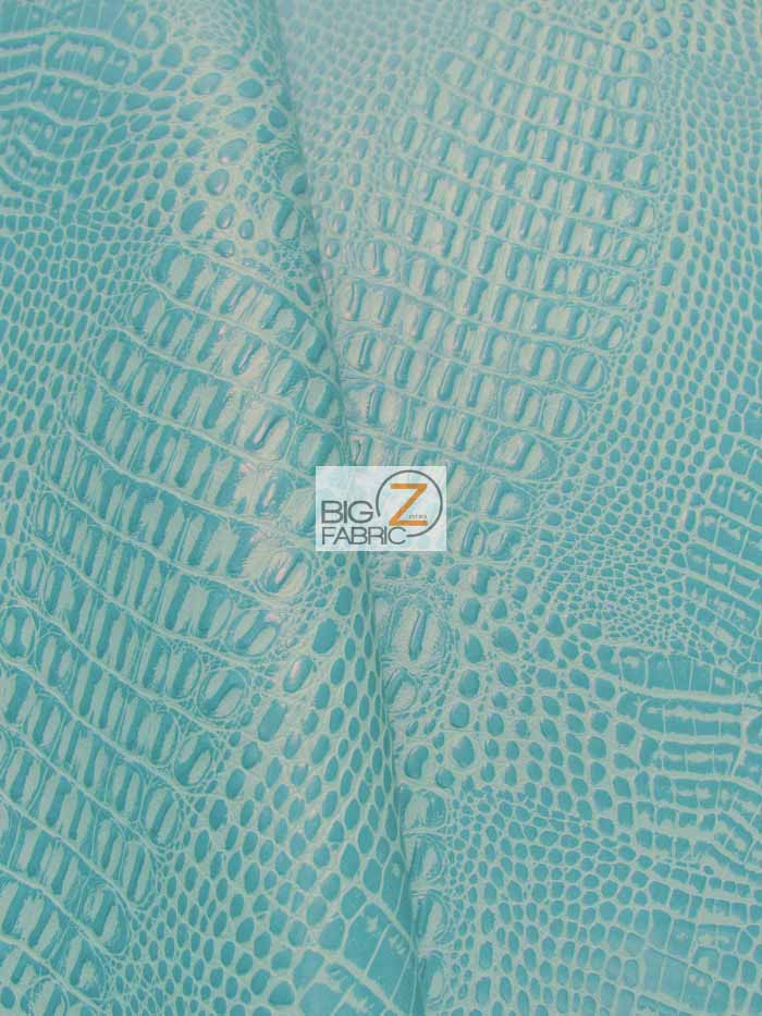 Crocodile Marine Vinyl Fabric by the Yard