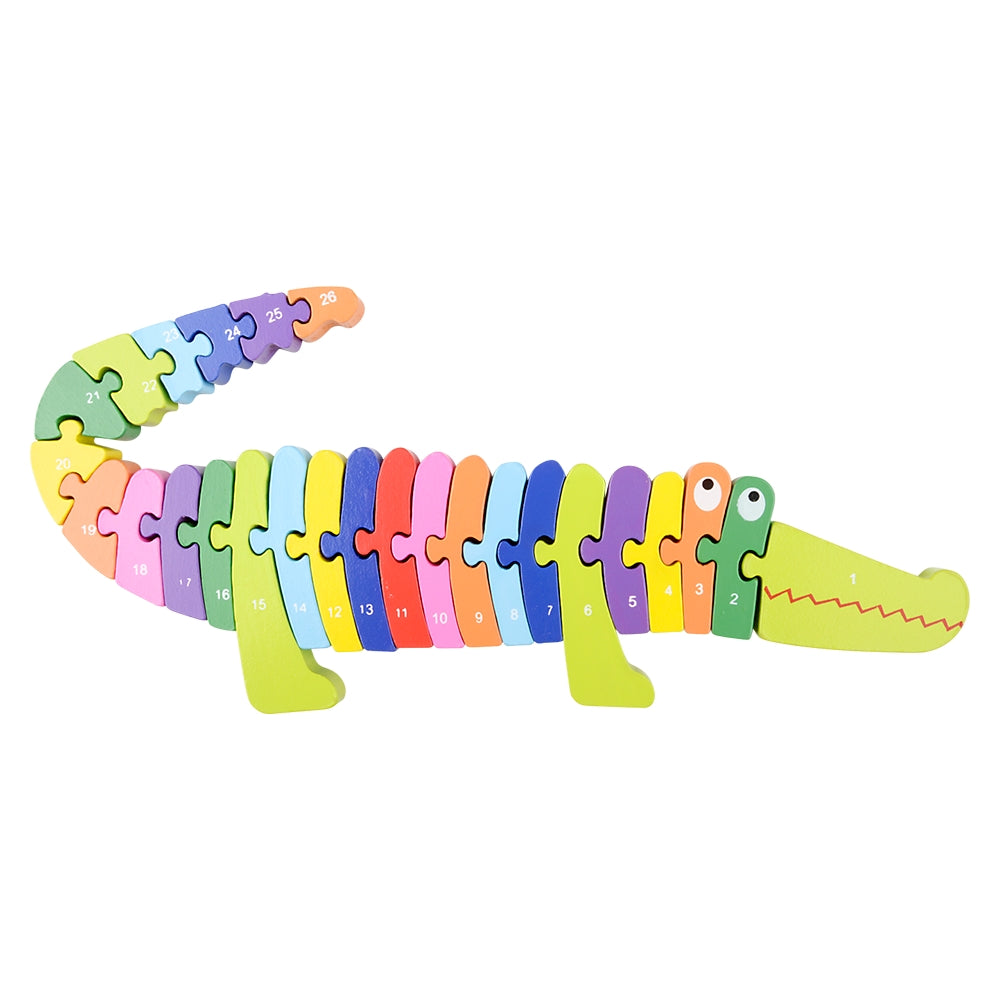 Wooden Crocodile Letter Puzzle