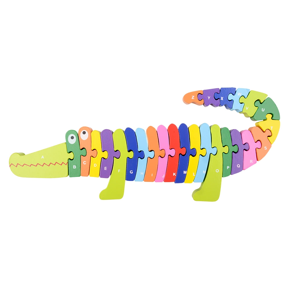 Wooden Crocodile Letter Puzzle