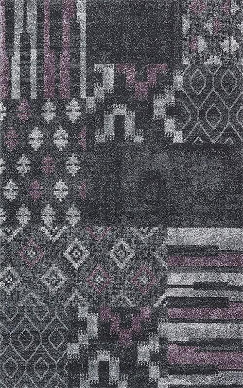 Luxuriously Plush Vintage Inspired Boho Area Rug Carpet - Polypropylene Fabric, Monochromatic Vintage Inspired Boho Style, 1" High Pile (2' X 3')